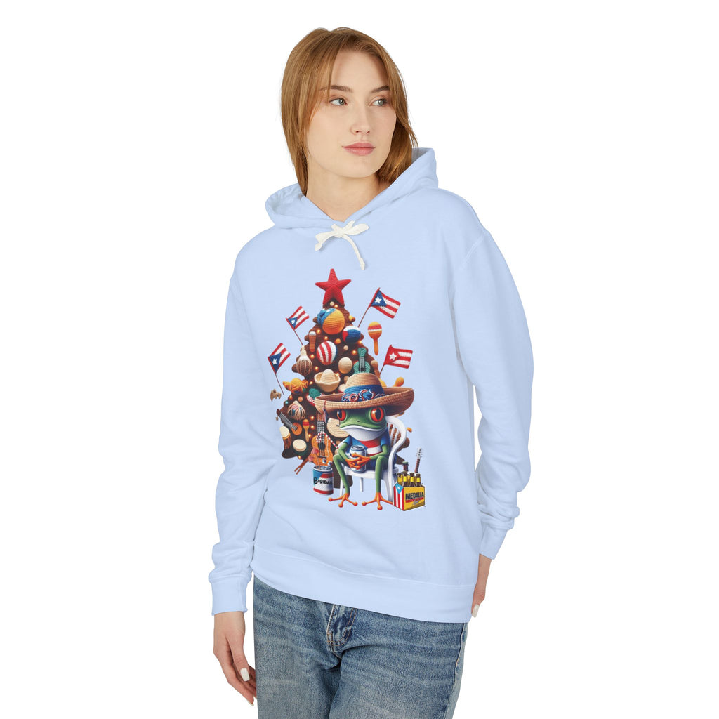 Puerto Rico Navidades Holiday Fiesta Hoodie — Puerto Rican Christmas Tree Graphic Sweatshirt