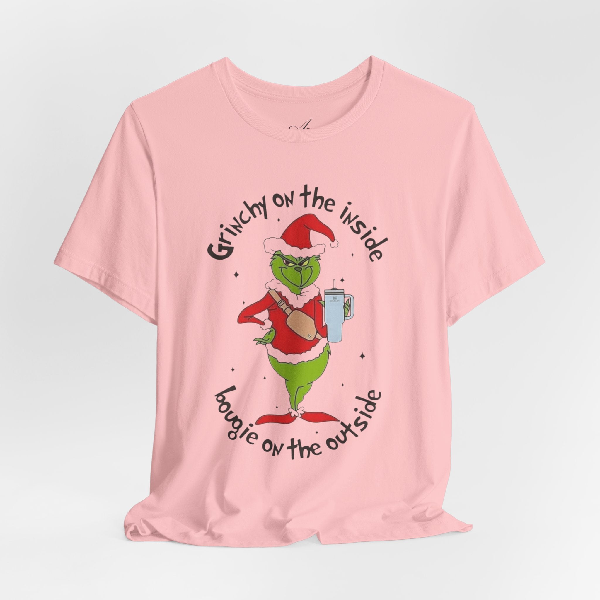 Grinch-Inspired Holiday Tee: 'Grinchy on the Inside, Boogie on the Outside'