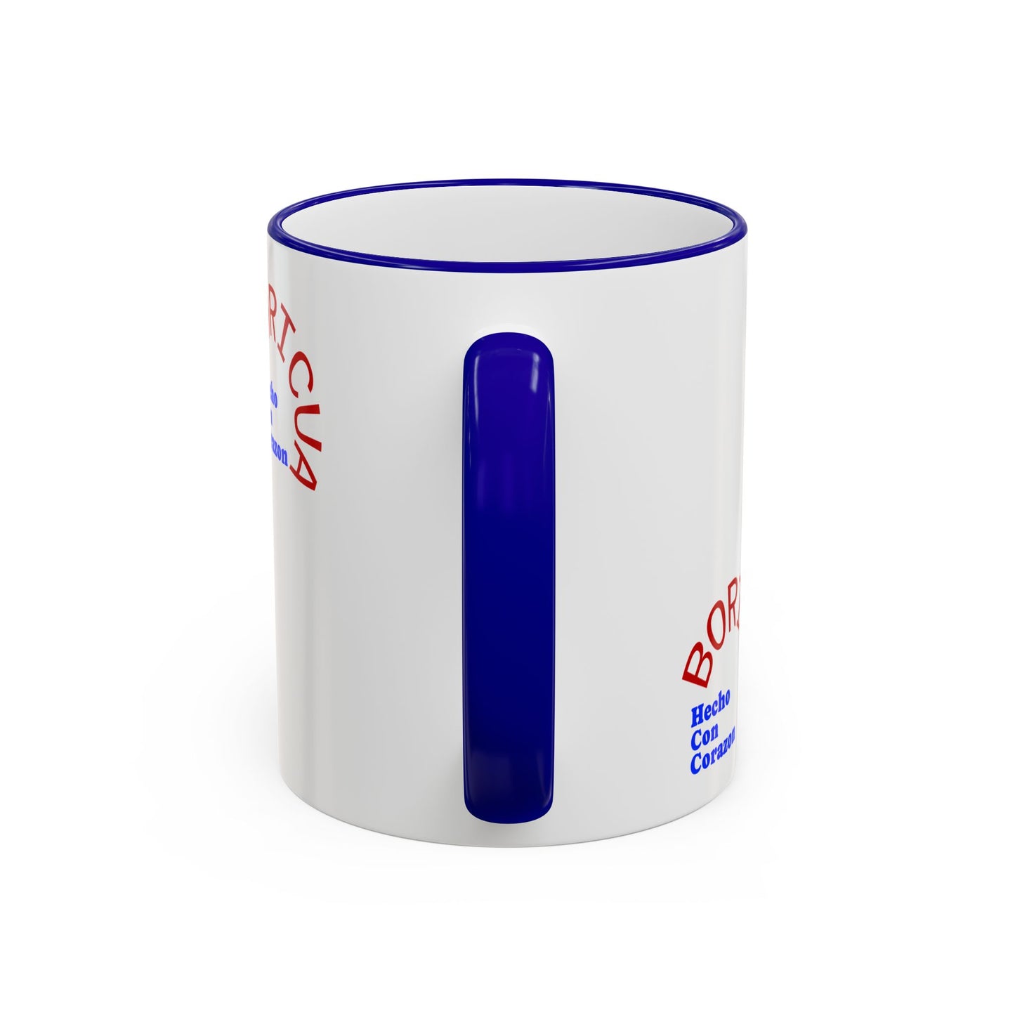 Puerto Rico Flag Heart Accent Rim Mug — Patriotic Coffee Cup (11oz/15oz)