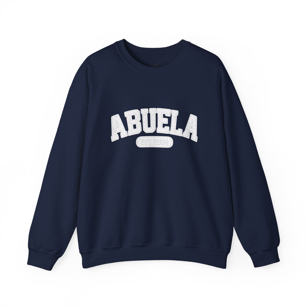 Abuela Varsity Crewneck Sweatshirt Cozy Grandma Gift Minimal Everyday Family Love Apparel