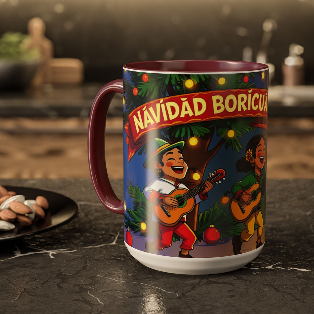 Navidad Boricua Mug Vibrant Puerto Rican Celebration Mug