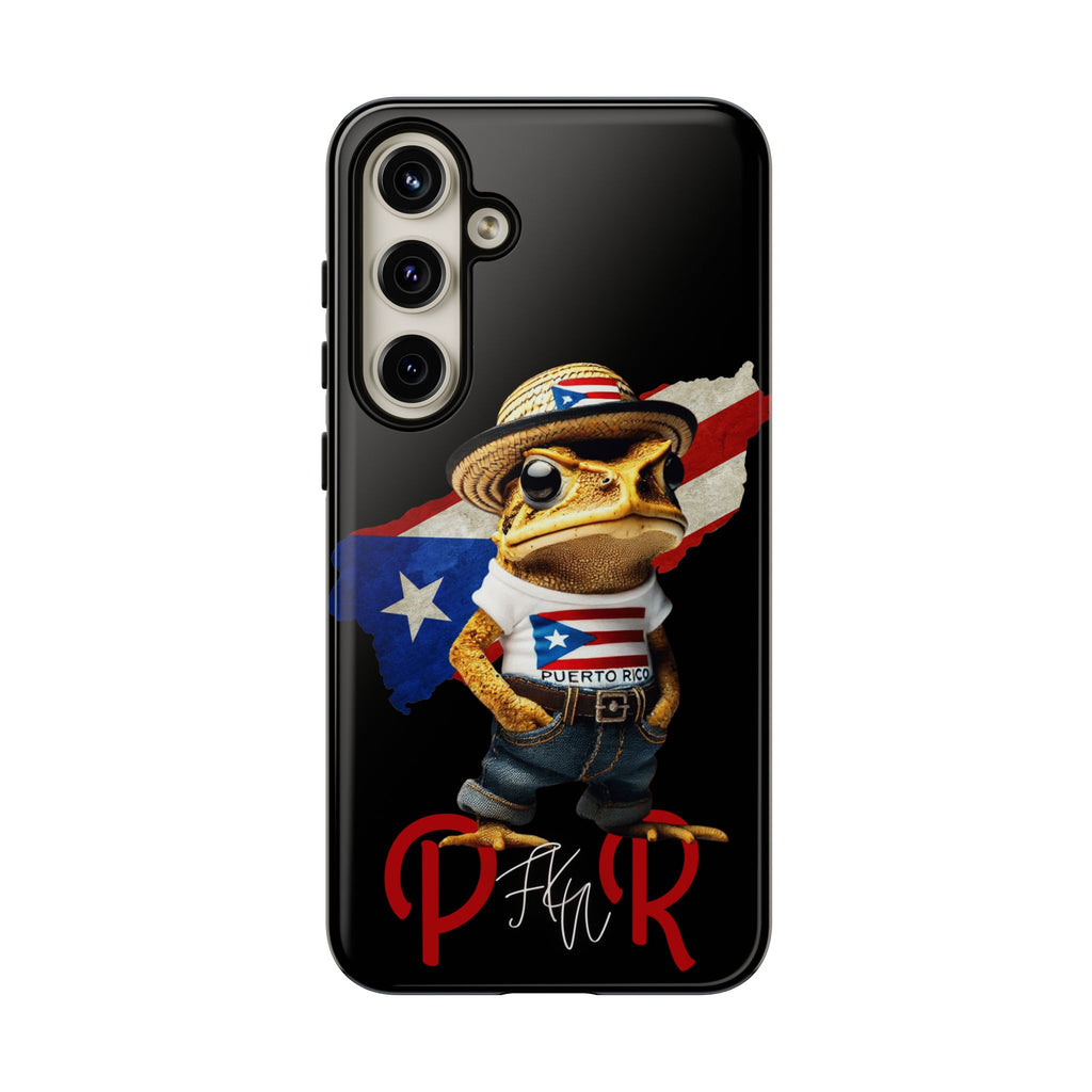 Puerto Rican Frog Tough Phone Case  Puerto Rico Flag Patriotic Protective Case