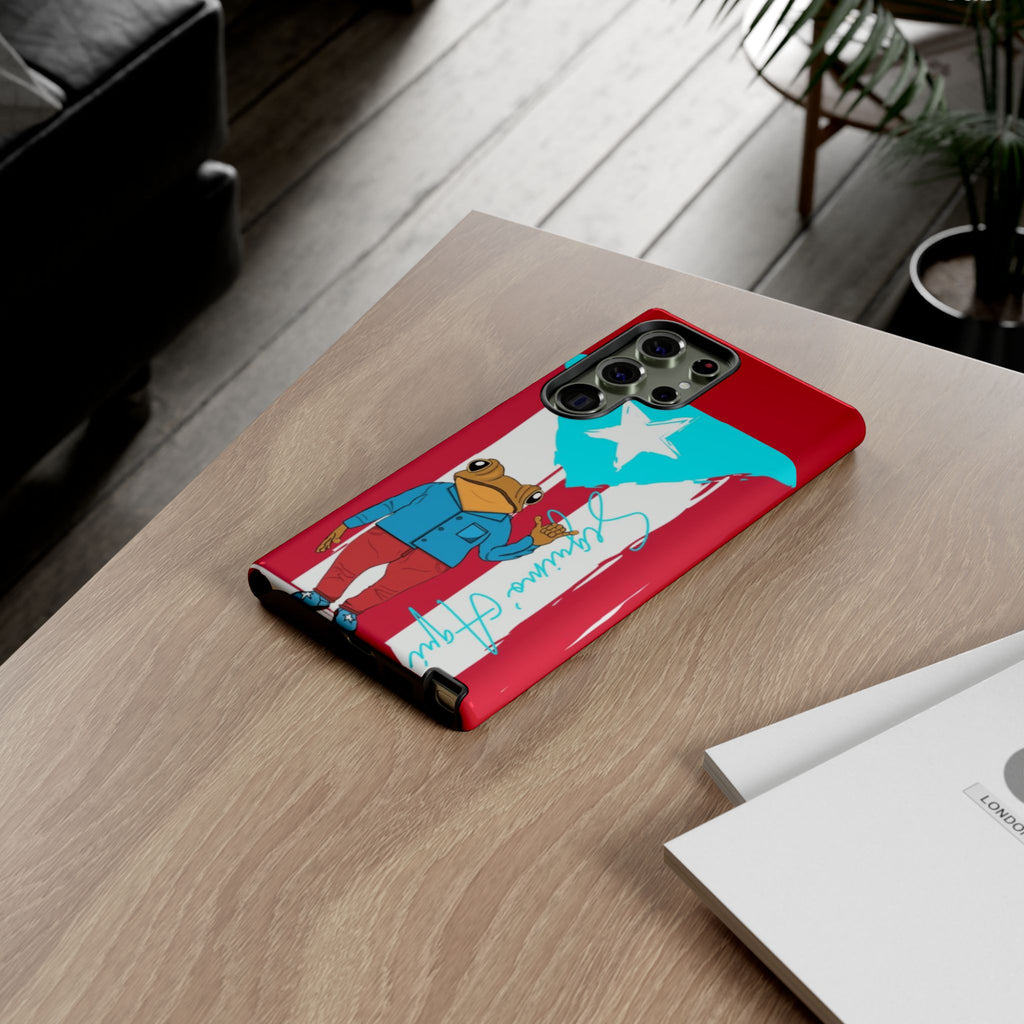 Puerto Rican Flag Frog Design ("Señorita Hops")Phone Case Isla del Encanto Phone Case – Puerto Rican Style