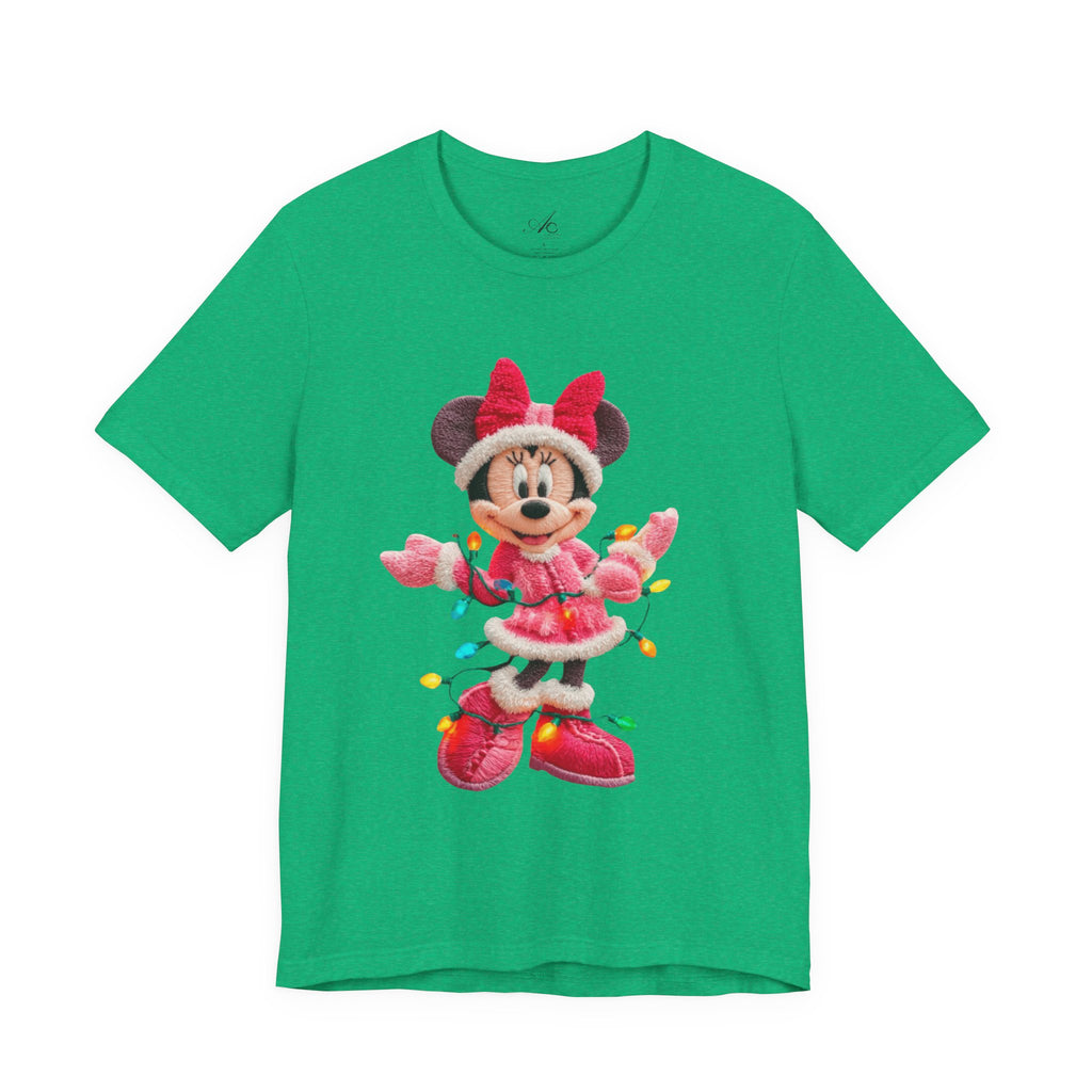 Minnie Mouse Holiday Lights T-Shirt Festive Holiday Designs
