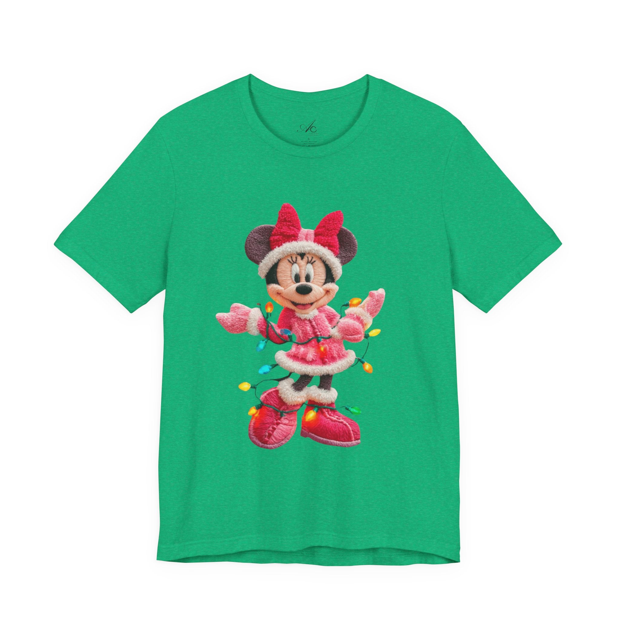 Minnie Mouse Holiday Lights T-Shirt Festive Holiday Designs