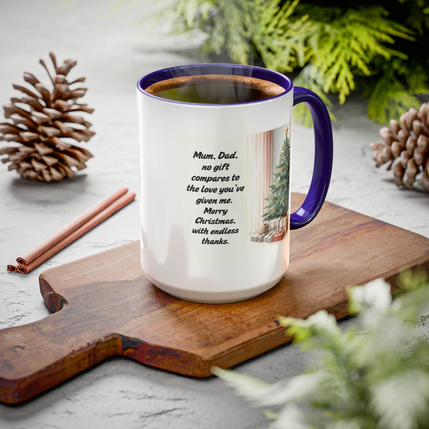 Christmas Mugs  Holiday Coffee Cups with Festive Quotes & Designs  Colorful 11oz & 15oz Coffee Cup with Heartfelt Message