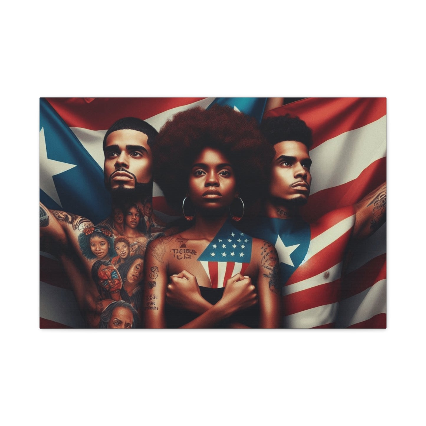 Rooted in Culture, Radiating Power Puerto Rican Wall Art, Unique Gift, Empowering Decor
