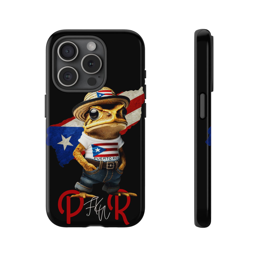 Puerto Rican Frog Tough Phone Case  Puerto Rico Flag Patriotic Protective Case