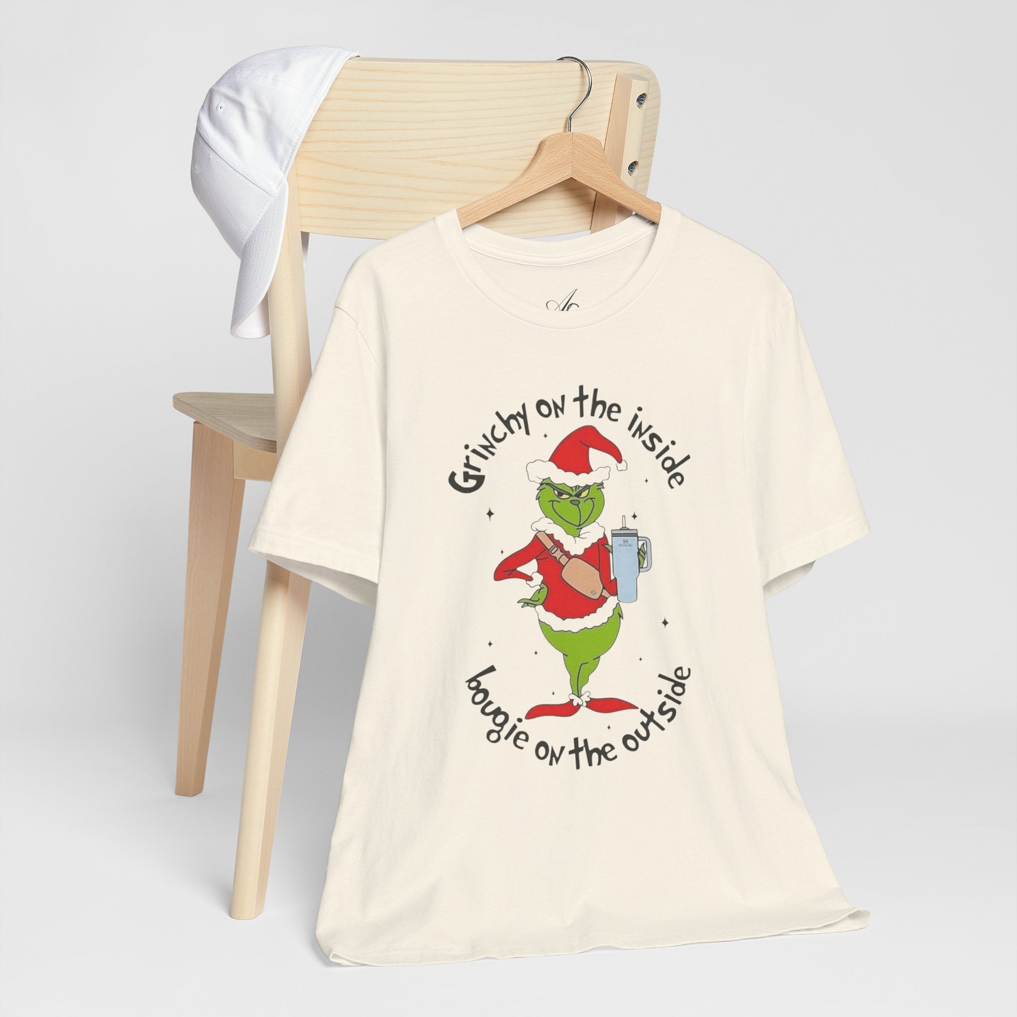 Grinch-Inspired Holiday Tee: 'Grinchy on the Inside, Boogie on the Outside'