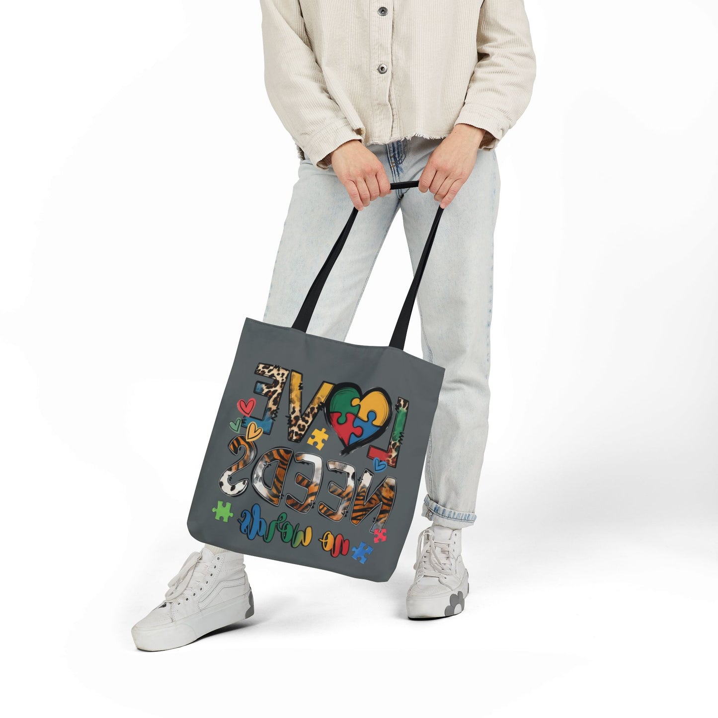 Colorful Love Needs Tote Bag