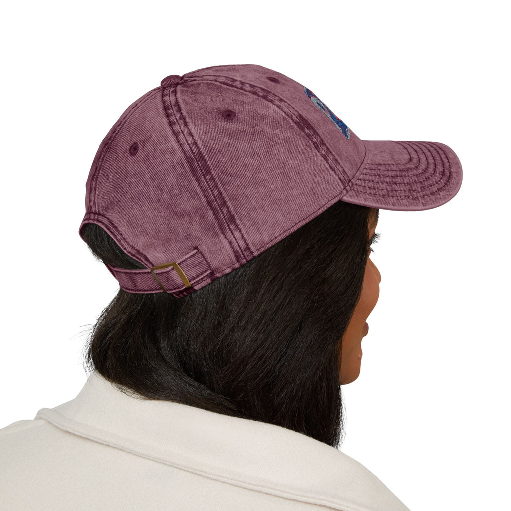 Puerto Rico Pride Knit Hat Vintage Embroidered Cap Puneta Red Hat for Casual Style