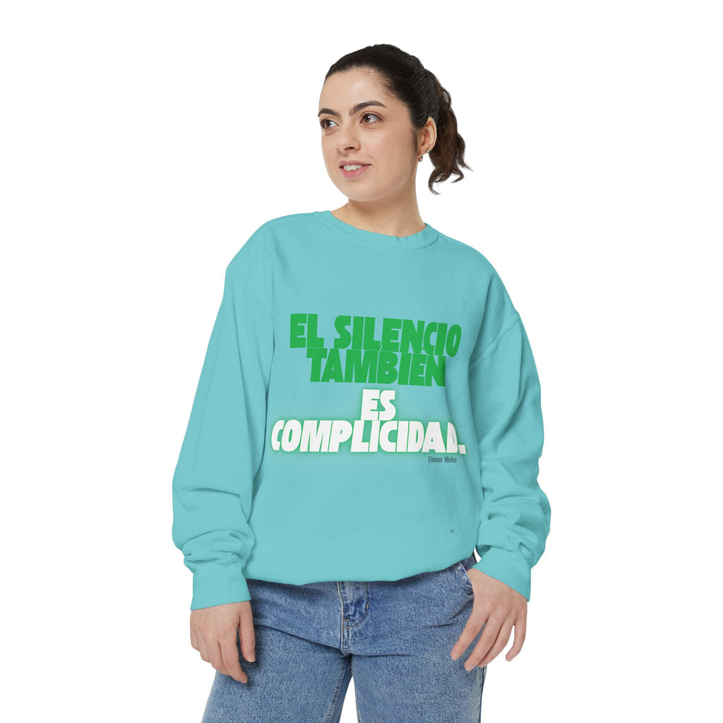 Sweatshirt  "El silencio también es complicidad" Spanish Protest Crewneck