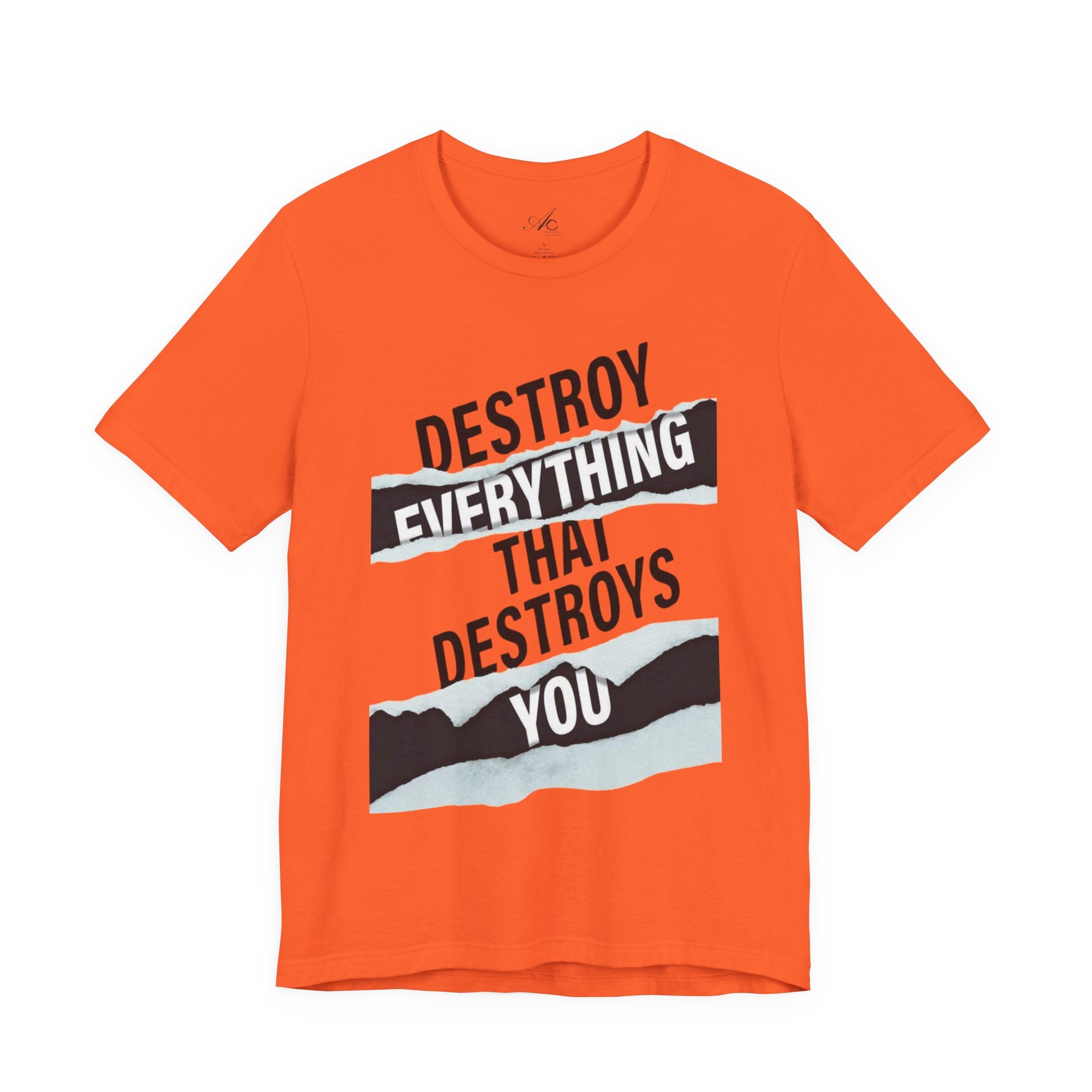 Destroy Everything That Destroys You T-Shirt  Bold Typographic Graphic Tee