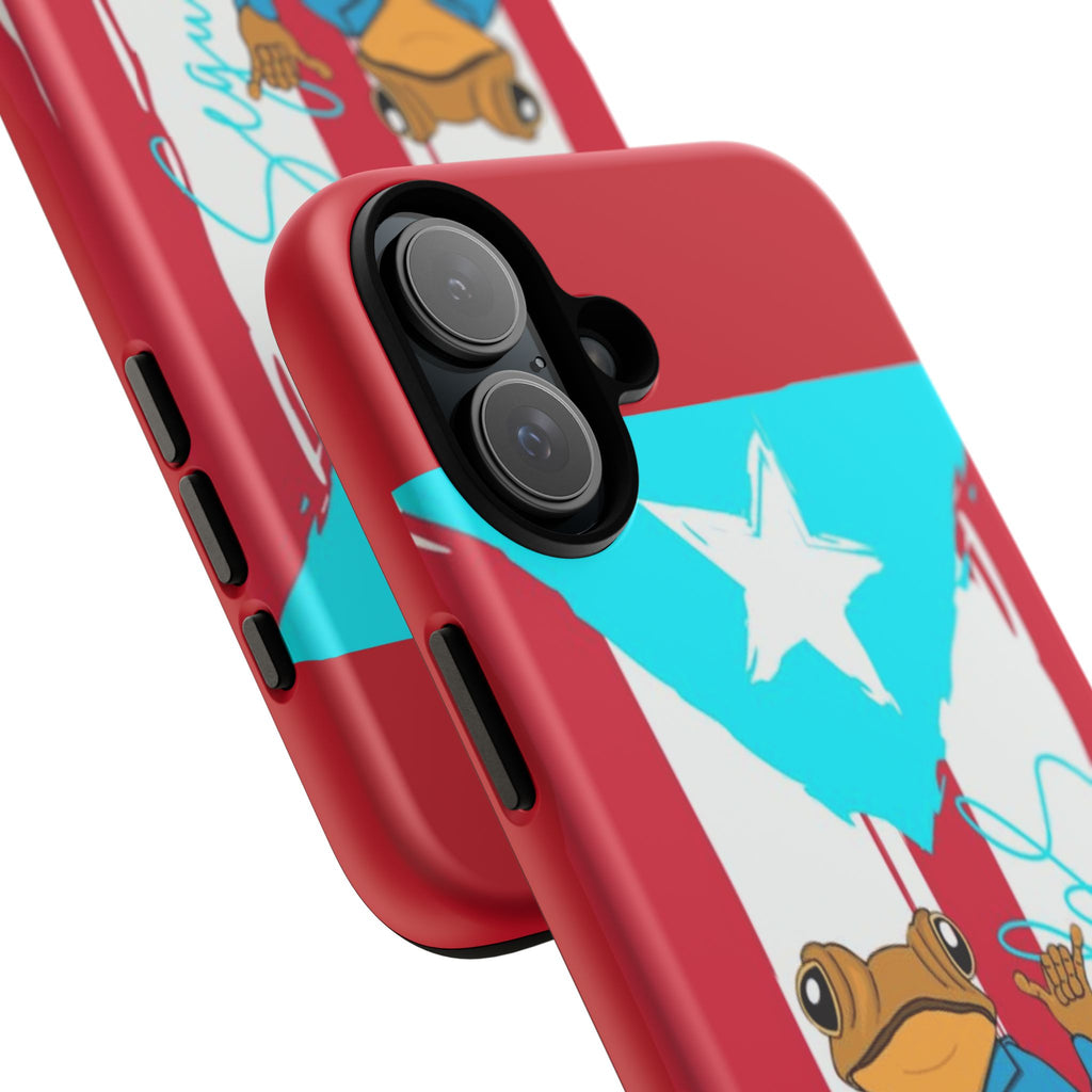 Puerto Rican Flag Frog Design ("Señorita Hops")Phone Case Isla del Encanto Phone Case – Puerto Rican Style