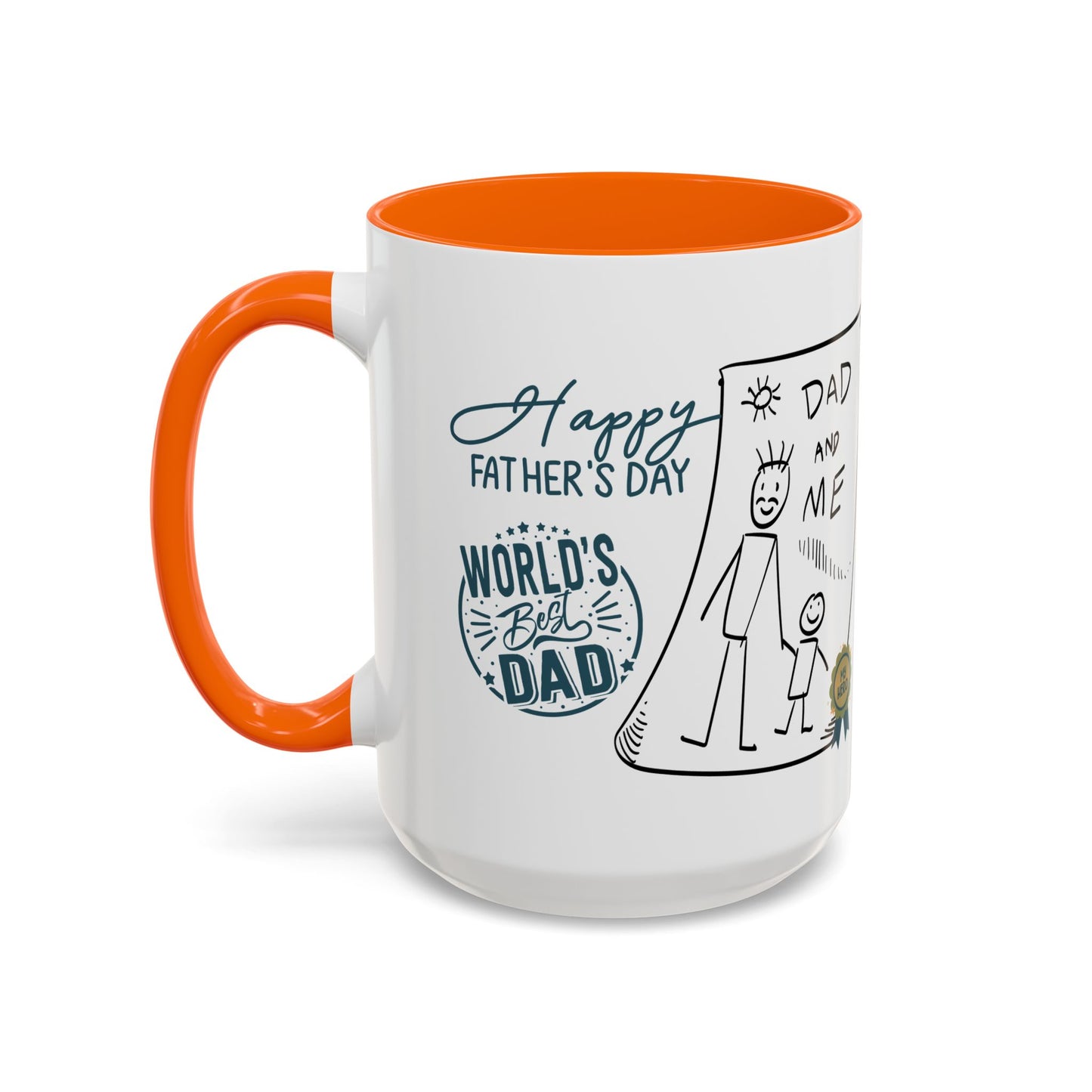 Best Dad Mug Masculine Design Mug Sentimental Fathers Gift Accent Coffee Mug (11, 15oz)