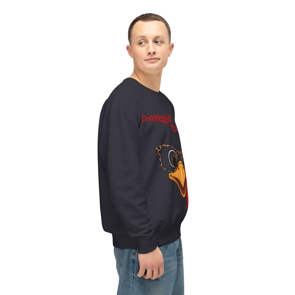 Thanksgiving Turkey 'Thankstfull Daddy' Crewneck Sweatshirt Fall T-Shirts and Sweatshirts Collection