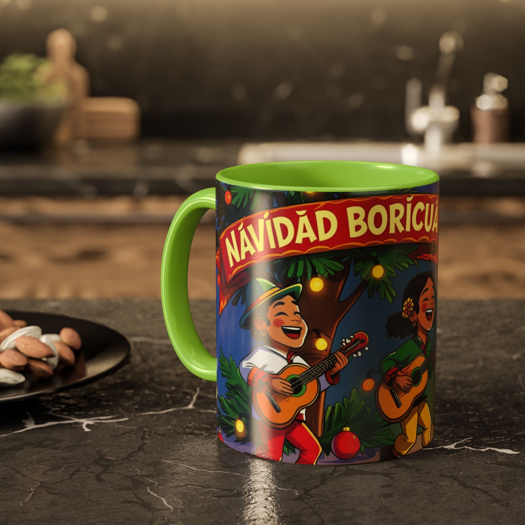 Navidad Boricua Mug Vibrant Puerto Rican Celebration Mug