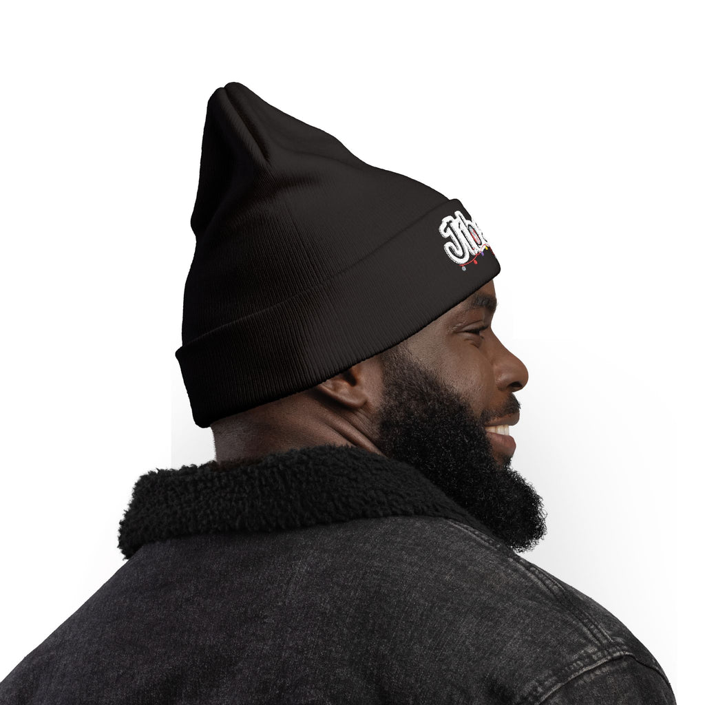 Embroidered 'Jibara' Knit Beanie Cozy Puerto Rican Pride Hat Boricua Winter Beanie – Puerto Rico Pride Knit Hat