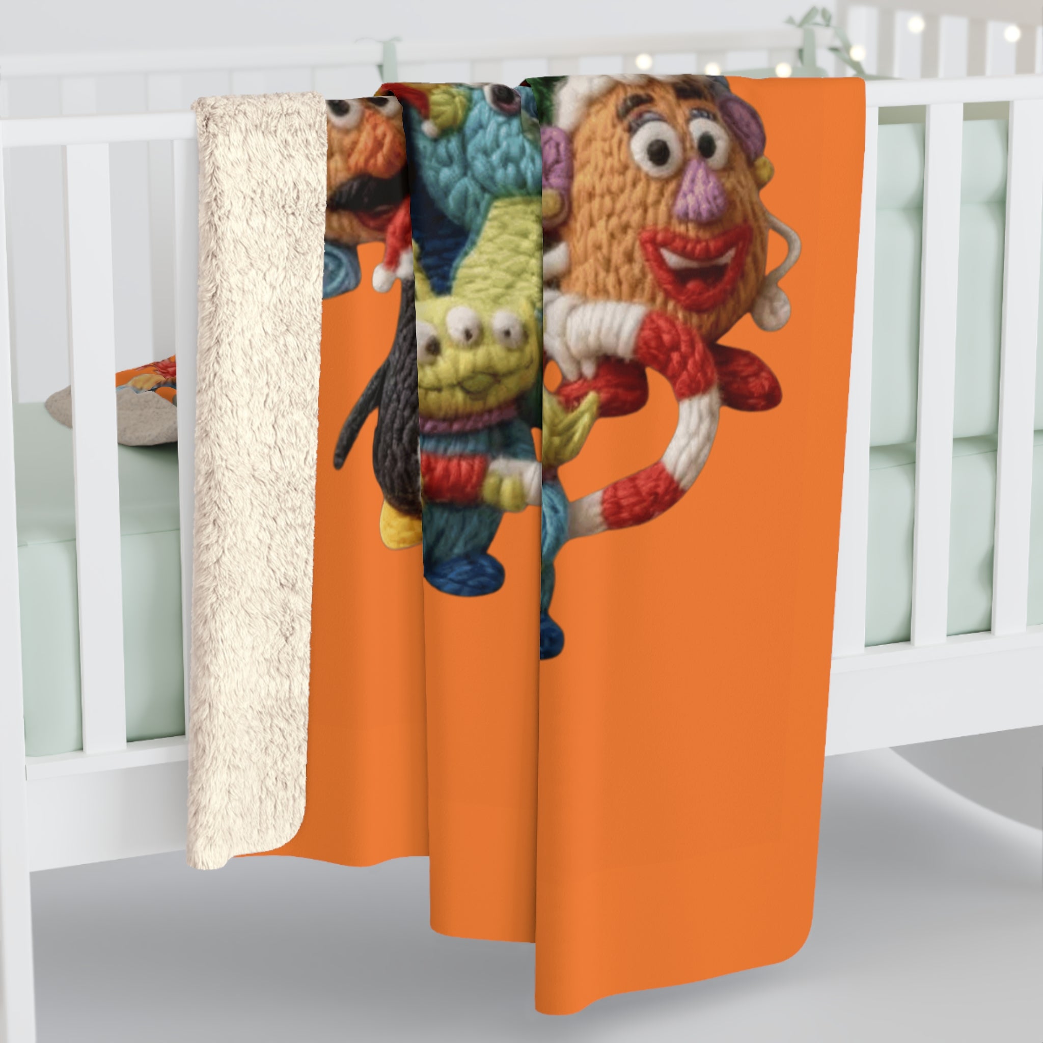 Toy Story Holiday Sherpa Fleece Blanket  Christmas Character Throw