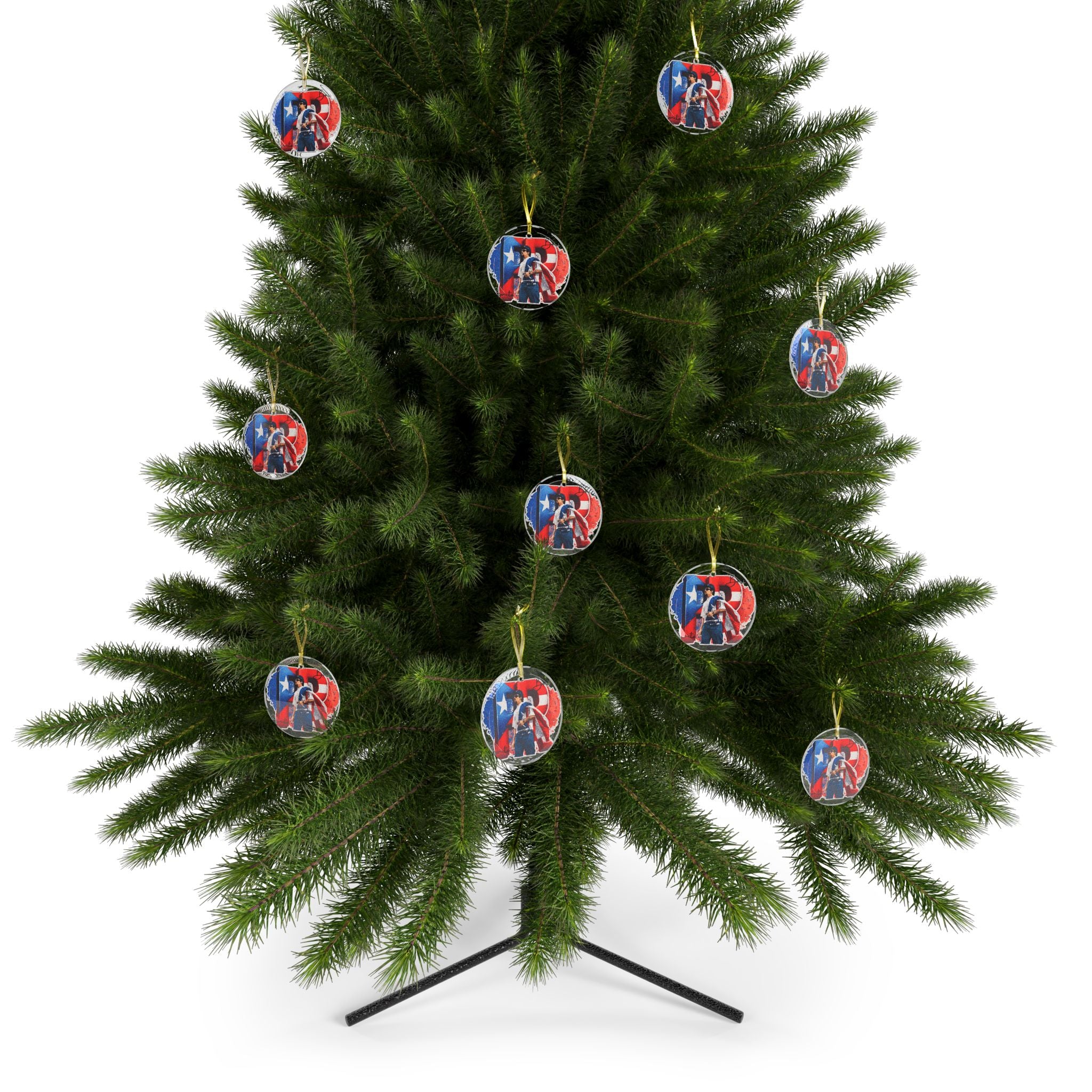 Boricua Pride Glass Ornament – Puerto Rico Island Decor Gift