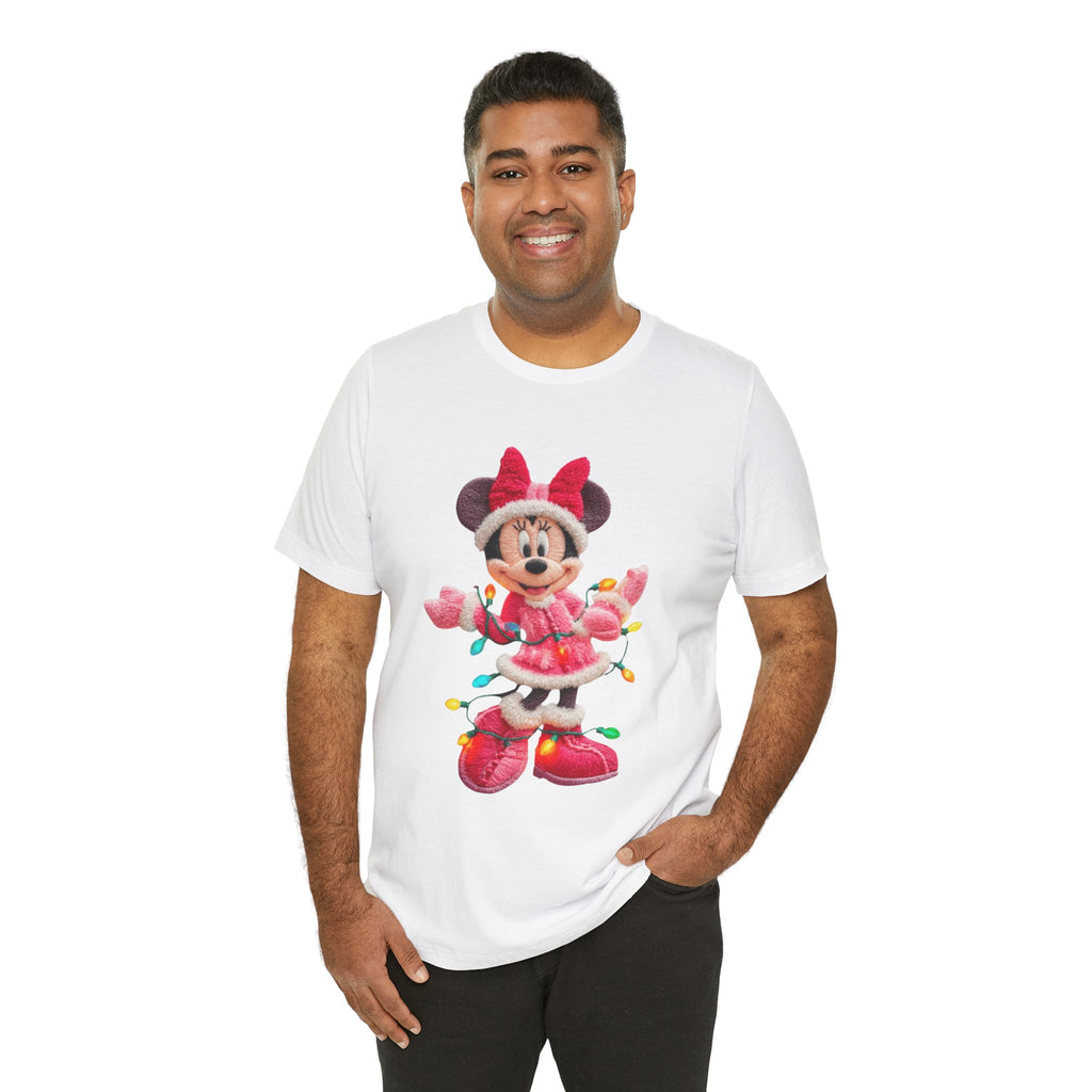 Minnie Mouse Holiday Lights T-Shirt Festive Holiday Designs