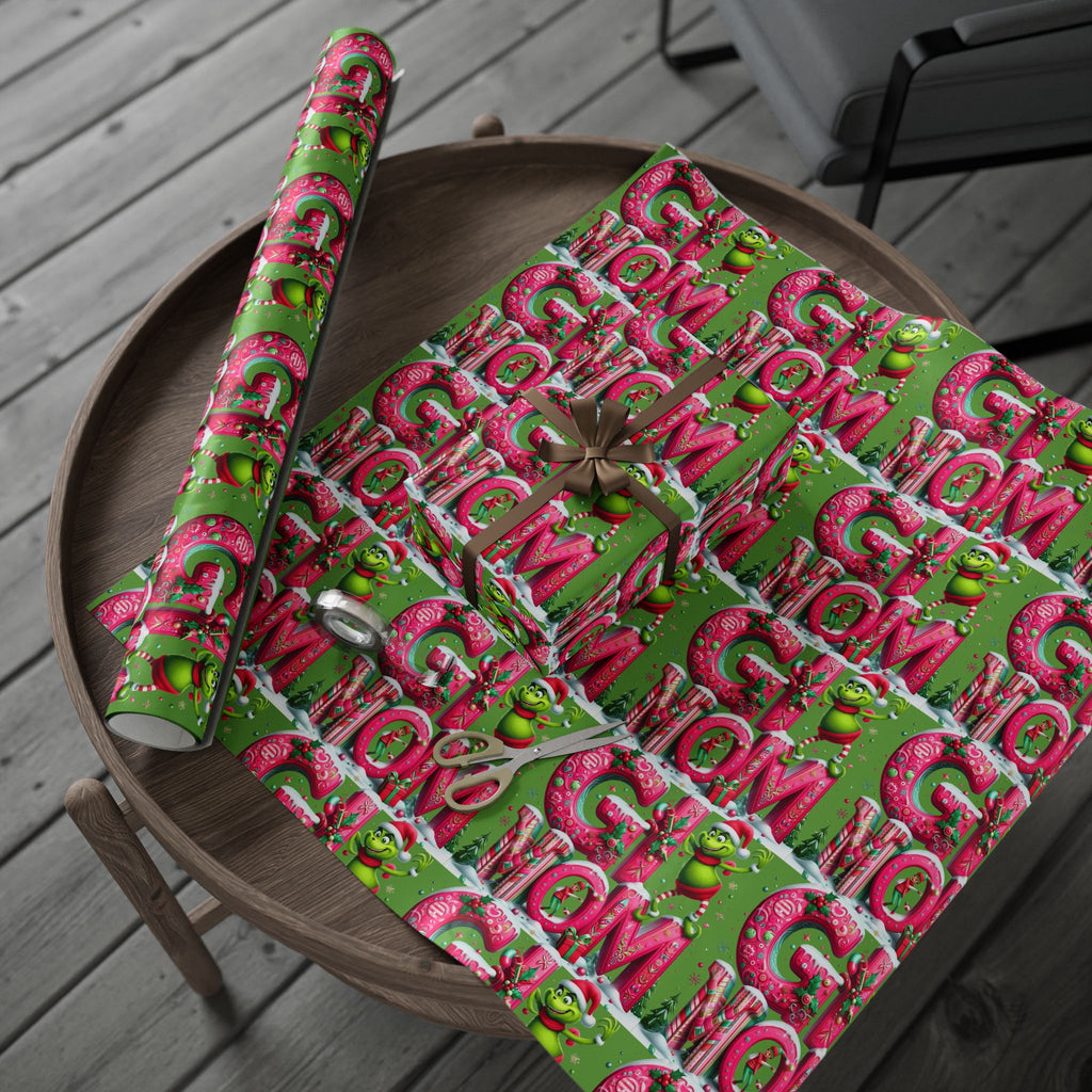 Festive Wrapping Paper  Whimsical Holiday Gift Wrap | Christmas Paper Roll | Fun & Unique Gift Packaging