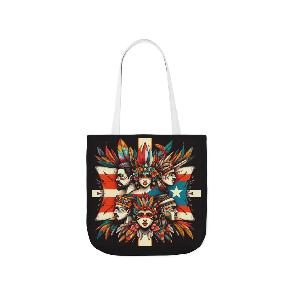 Puerto Rico Canvas Tote Bag, 5-Color Straps