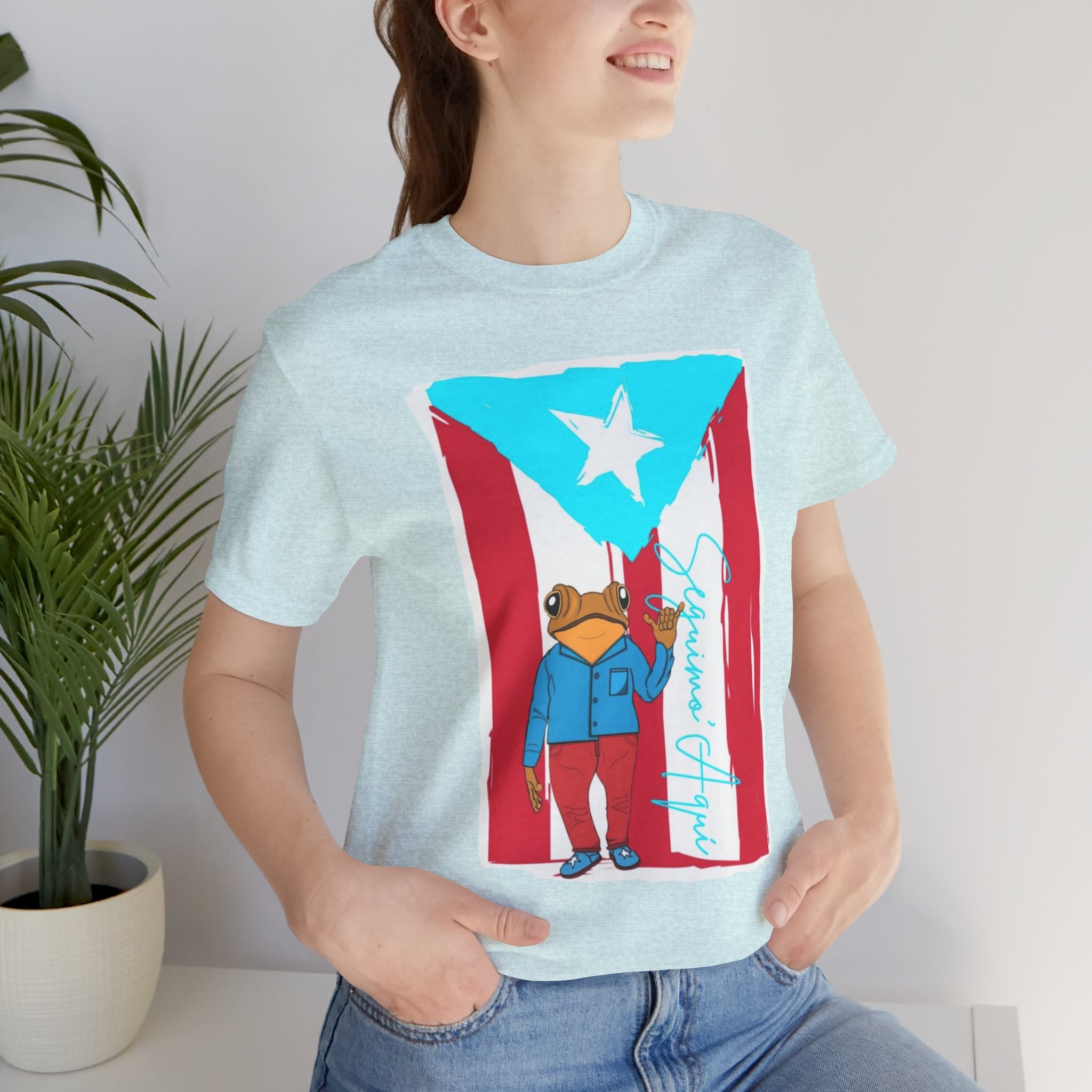 Puerto Rican Coqui Flag T‑Shirt  Boricua Pride Tee