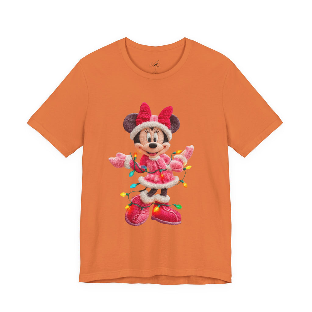 Minnie Mouse Holiday Lights T-Shirt Festive Holiday Designs