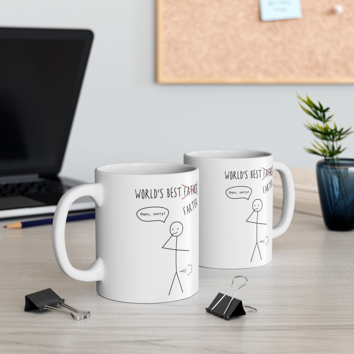 Funny Coffee Mug - Best Gift for Dad, Cute Ceramic Tumbler for Father's Day, Humorous Tea Cup, Birthday Gift for Him, Office Mug