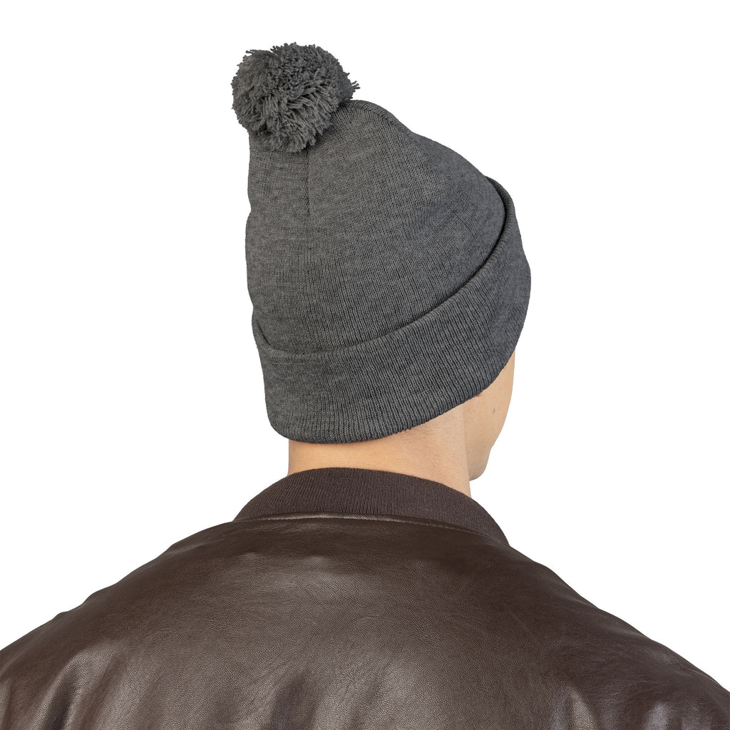 Toy Story Embroidered Pom-Pom Knit Cap Humor Cuffed Beanie – Warm, Soft & Sassy Winter Hat