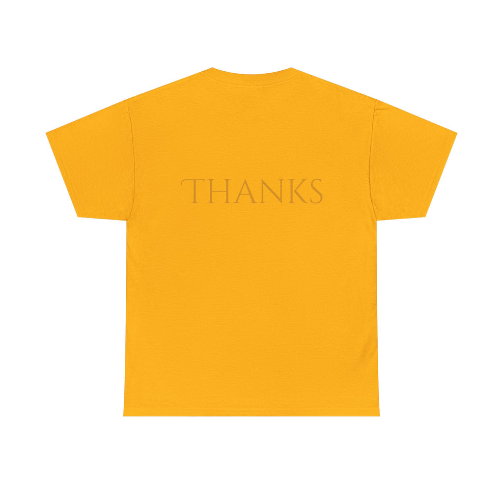 Give Thanks Tee Thanksgiving Graphic T-Shirt with Rustic Bow Design