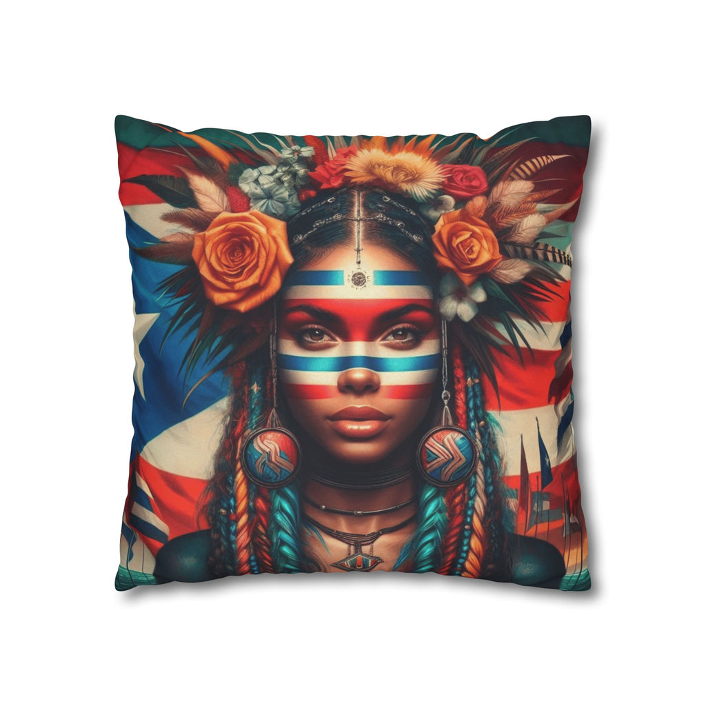Tribal Goddess Decorative Pillow Puerto Rico Culture Pillow