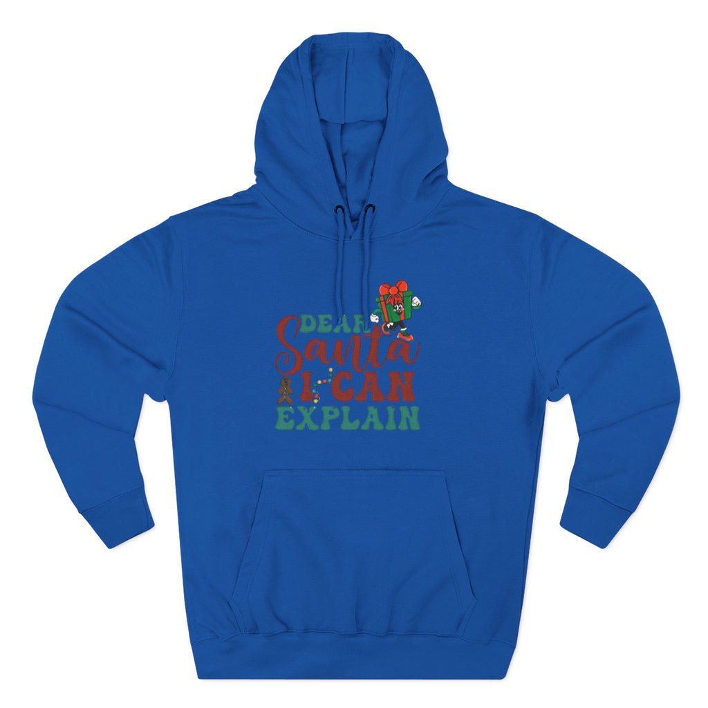 Christmas Hoodie “Dear Santa I Can Explain” Funny Holiday Pullover Christmas T-Shirts and Sweatshirts Collection