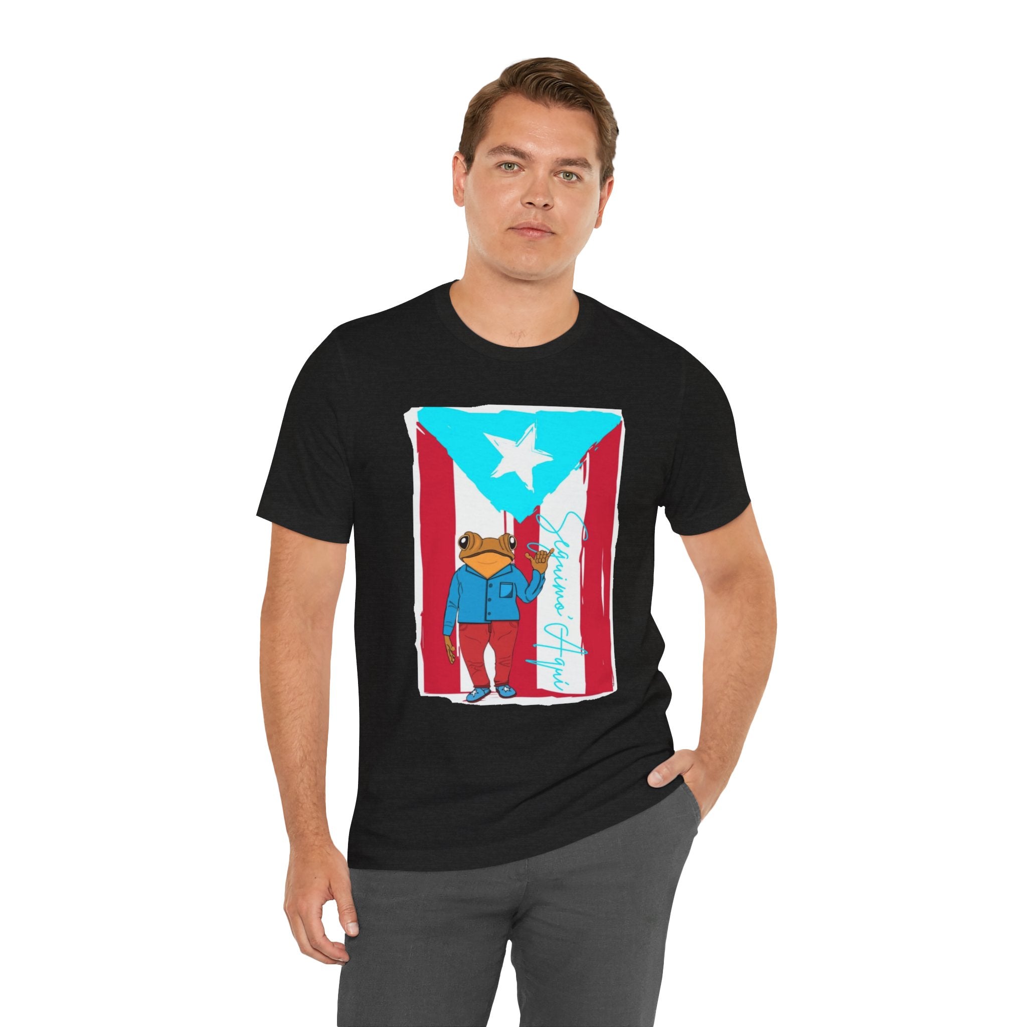Puerto Rican Coqui Flag T‑Shirt  Boricua Pride Tee