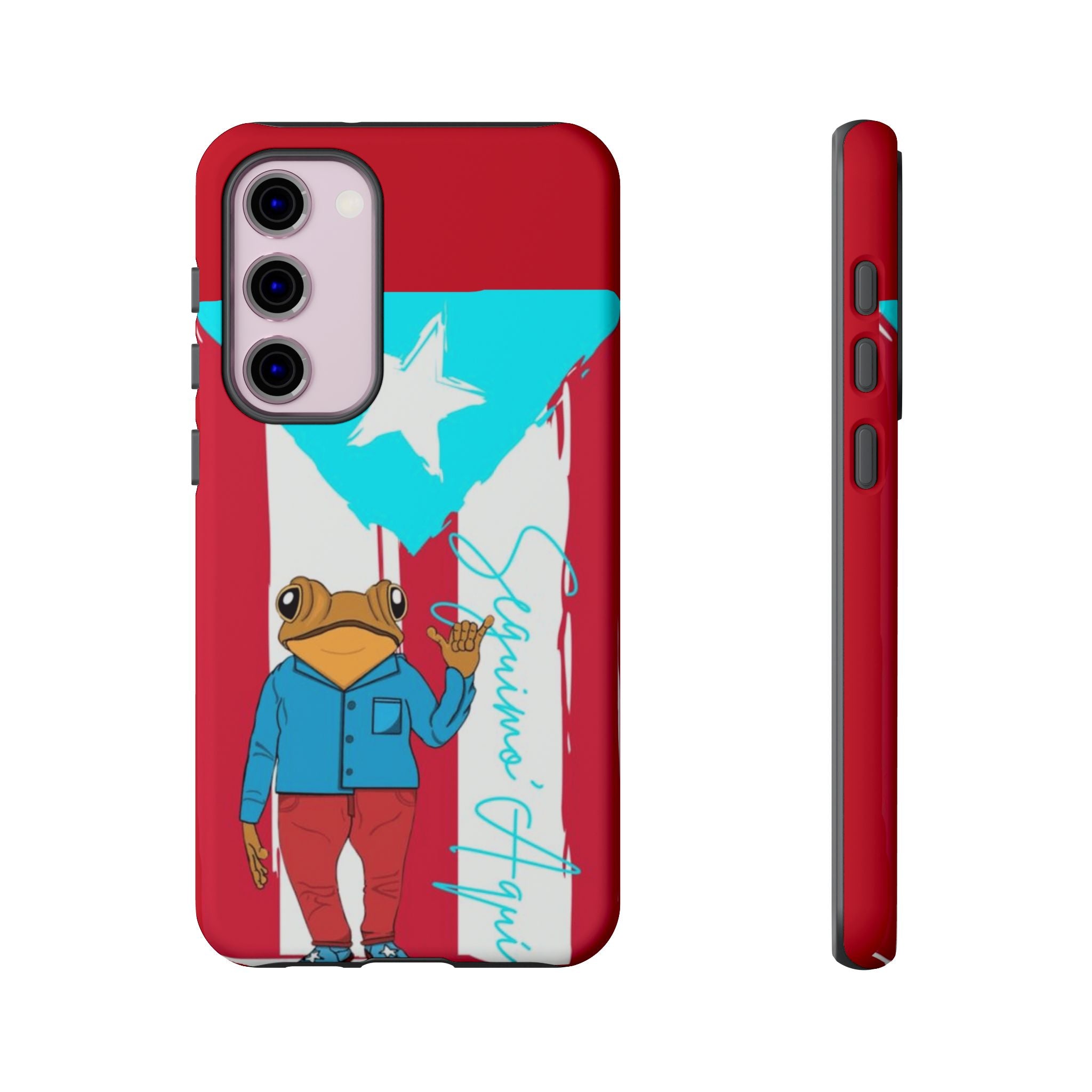 Puerto Rican Flag Frog Design ("Señorita Hops")Phone Case Isla del Encanto Phone Case – Puerto Rican Style