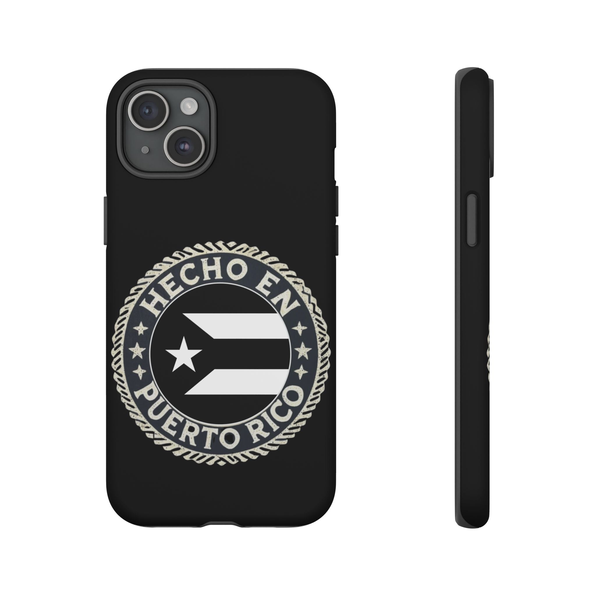Hecho en Puerto Rico Phone Case  Puerto Rican Flag Emblem Tough Protective Cover