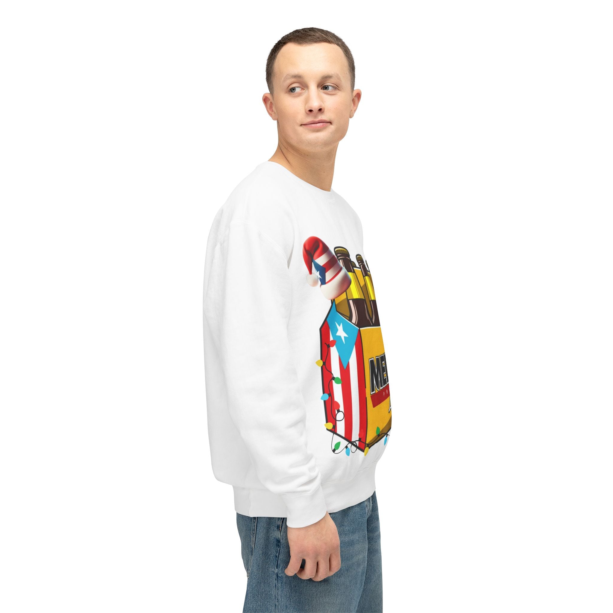 Medalla Light Puerto Rican Holiday Sweatshirt  Navidad Boricua Crewneck Puerto Rico Navidade