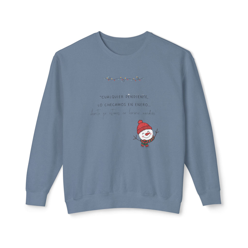 Snowman Crewneck Sweatshirt  Cute Holiday Snowman Pullover