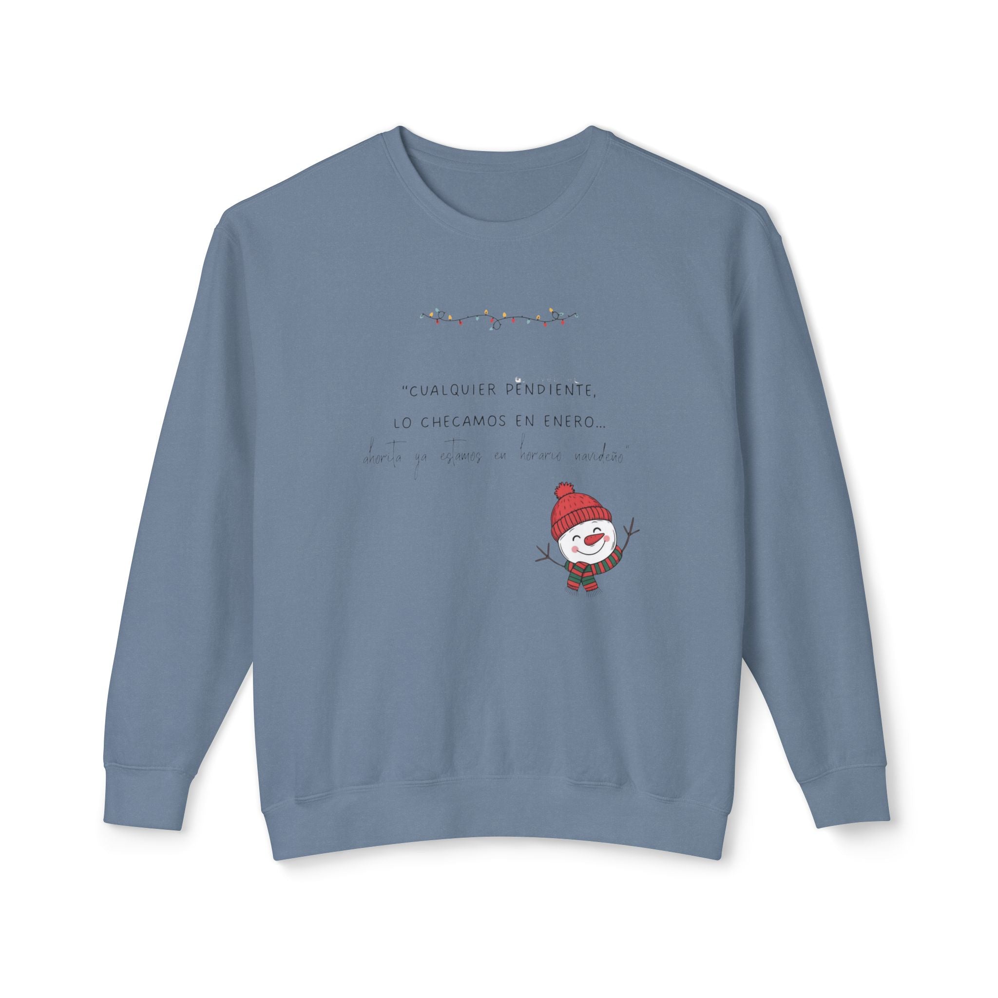 Snowman Crewneck Sweatshirt  Cute Holiday Snowman Pullover