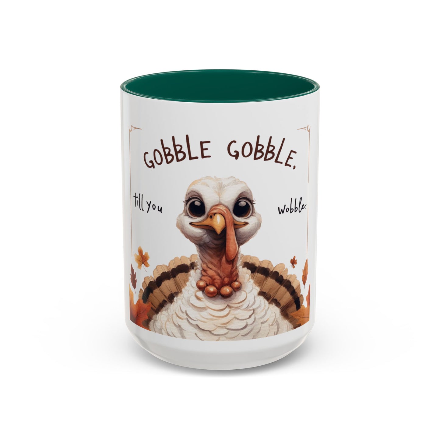 Mix cozy, aesthetic, and autumn-inspired sayings 🍁 Whimsical Thanksgiving Mug - Gobble Gobble Design