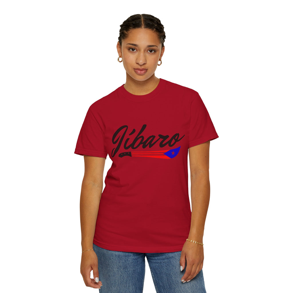 T-Shirt  "Jíbaro" Puerto Rican Heritage Tee (Back Machete  Sombrero de Paja Design) Puerto Rico’s Navidades