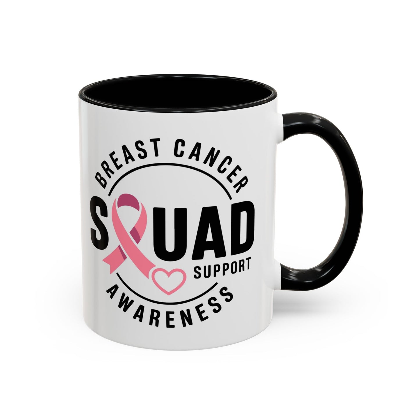 Breast Cancer Awareness Coffee Mug - Support Your Squad