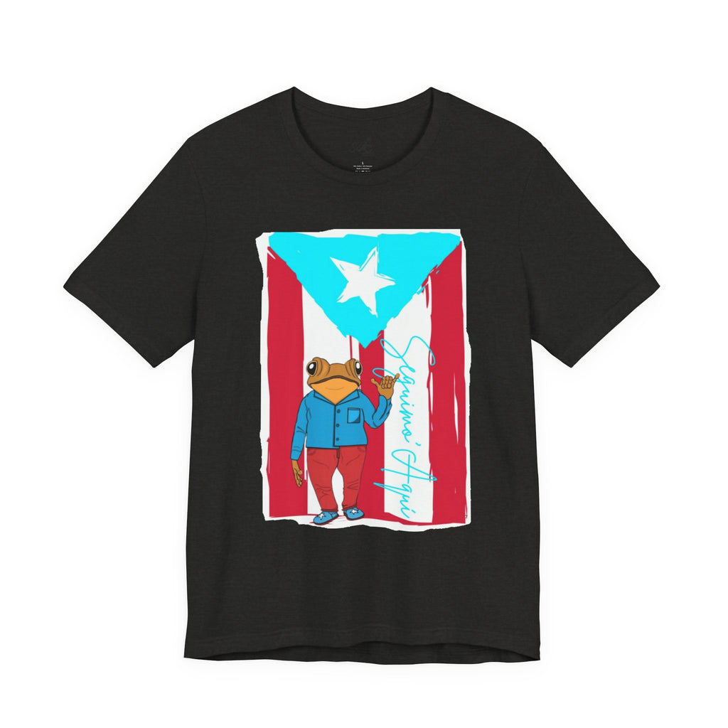 Puerto Rican Coqui Flag T‑Shirt  Boricua Pride Tee