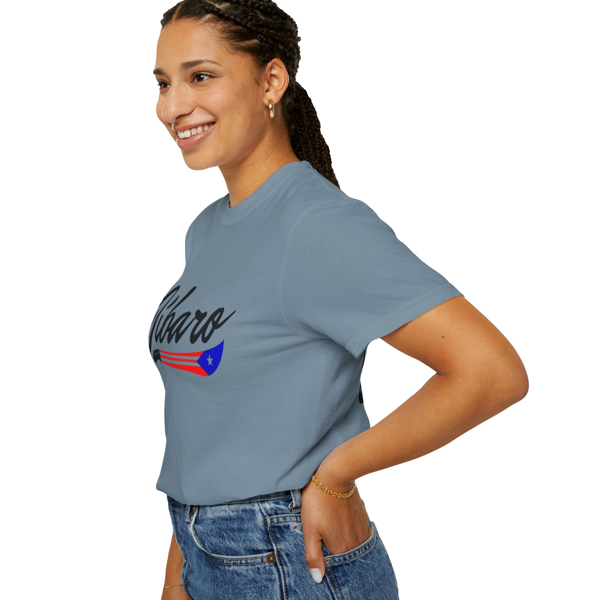 T-Shirt  "Jíbaro" Puerto Rican Heritage Tee (Back Machete  Sombrero de Paja Design) Puerto Rico’s Navidades