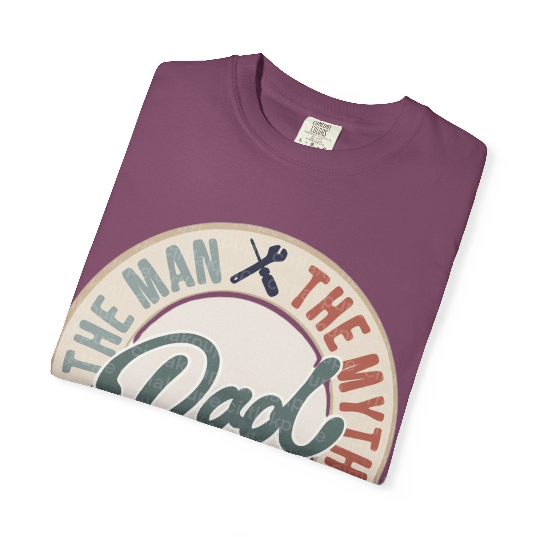 Dad Retro Badge T-Shirt — “Dad: The Man, The Myth, The Legend” Father’s Day Tee