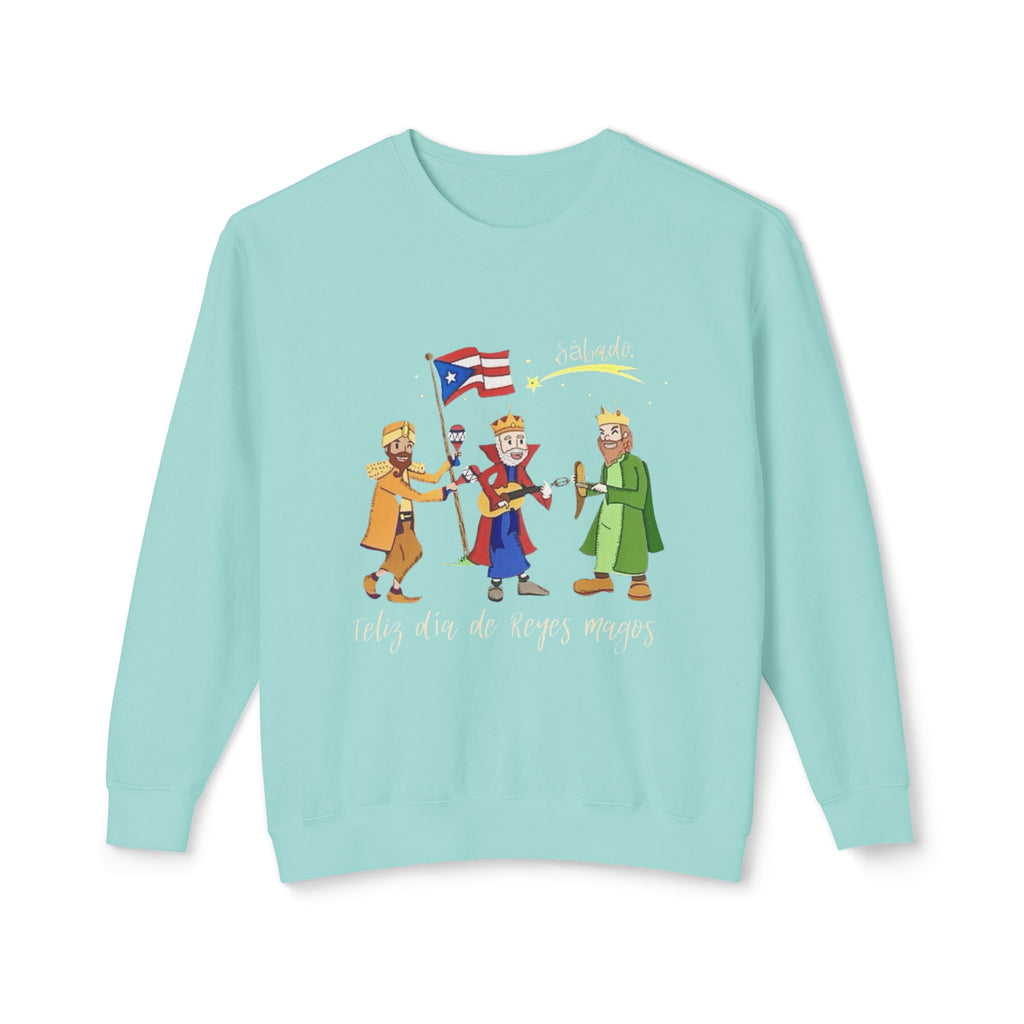 Three Kings Sweatshirt  'Feliz Día De Los Reyes Magos' Holiday Crewneck Christmas T-shirts and sweaters