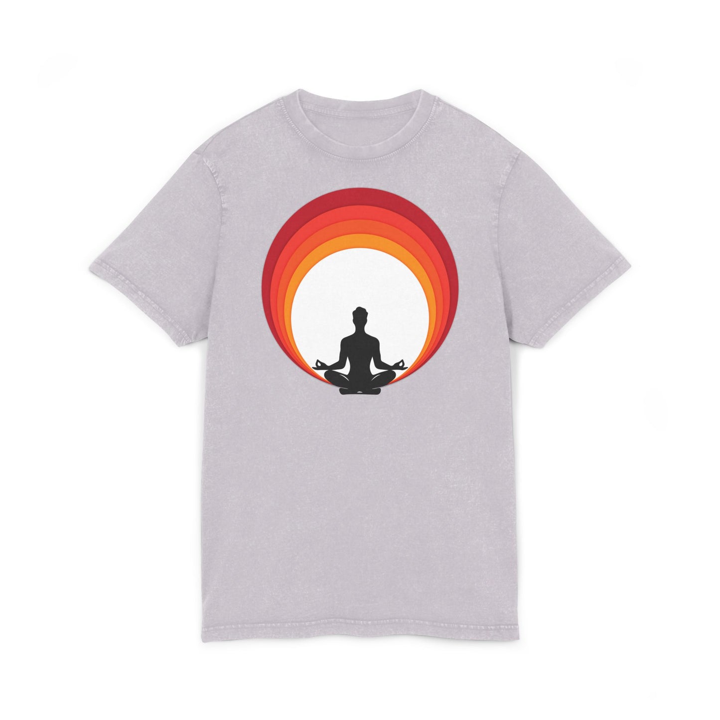 ✨ Let your outfit reflect your inner peace. Meditation Acid Washed Tee, Vintage Yoga Shirt, Relaxation Apparel, Gift for Mindfulness, Bohemian T-Shirt