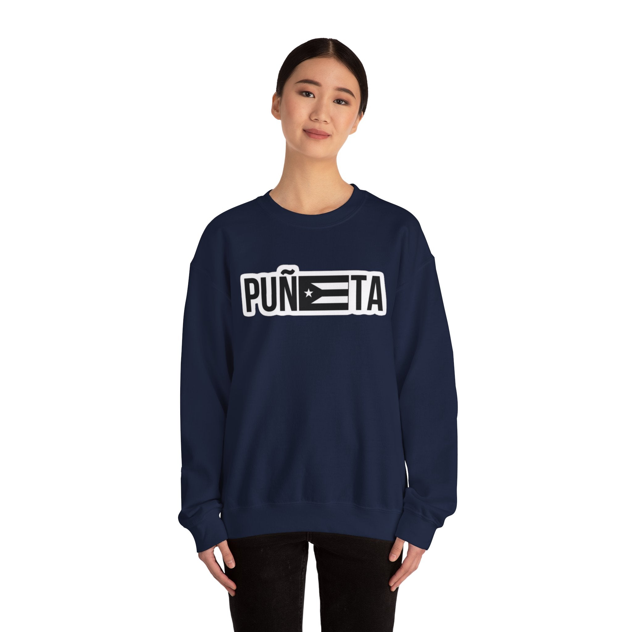 Puñeta Sweatshirt  Puerto Rican Flag Graphic Crewneck