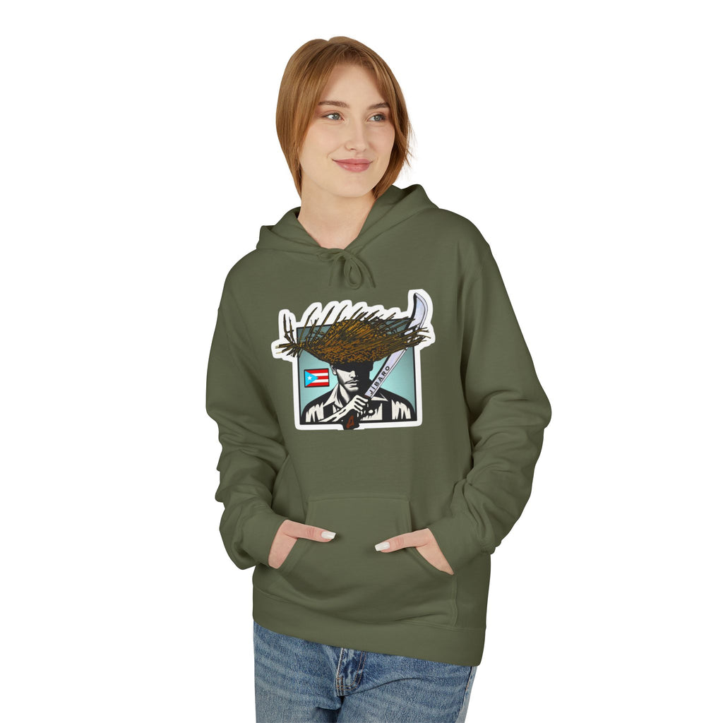 Gíbaro Hoodie  Puerto Rican Pride Pullover with Flag Machete Design